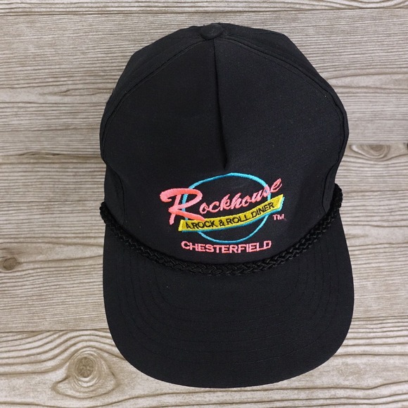 VINTAGE ROCKHOUSE ROCK & ROLL DINER CHESTERFIELD ST LOUIS SNAPBACK BASEBALL HAT - Picture 3 of 8
